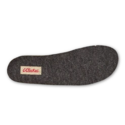 OluKai Men’s Slipper Insole - Dark Grey -Olukai Shoes 00903 8G8G 004 M Slipper Insole Replacement Dark Grey