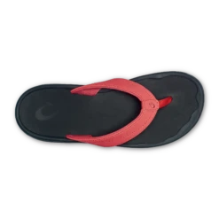 OluKai ‘Ohana - Hot Coral / Black -Olukai Shoes 20110 HC40 004 W Ohana HtcBlk