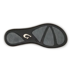 OluKai Ho‘ōpio Leather - Silver / Charcoal -Olukai Shoes 20290 2K26 005 W HoopioLeather SlvChr