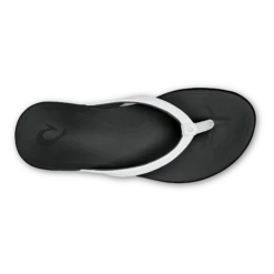 OluKai Ho‘ōpio - White / Onyx -Olukai Shoes 20294 4ROX 004 W Ho opio WhtOnx