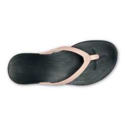 OluKai Ho‘ōpio - Petal Pink Metallic / Black -Olukai Shoes 20294 NK40 004 W Hoopio PepmBlk